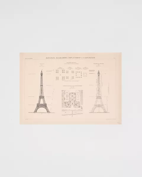 Elevation Poster - Official Eiffel Tower Shop
