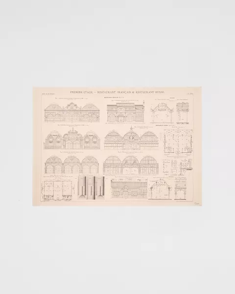 Restaurants Poster - Official Eiffel Tower Shop