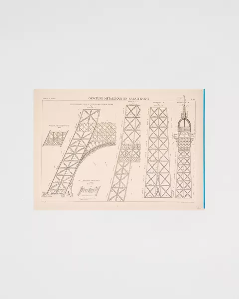 Affiche Ossature Ecru - Boutique tour Eiffel
