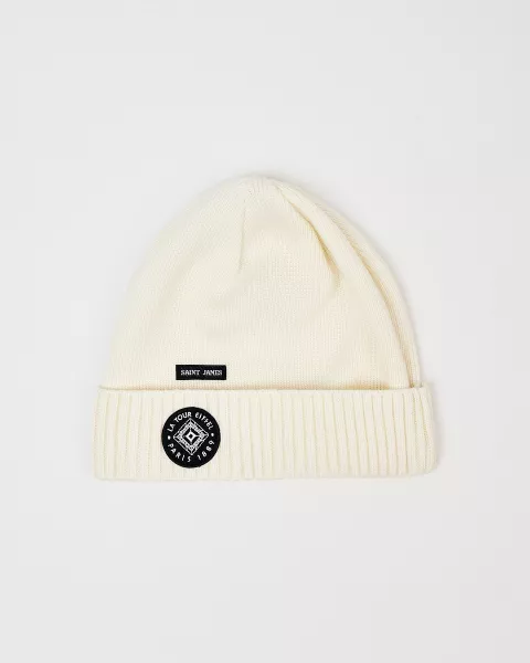Adult White Beanie Saint James - Eiffel Tower Shop