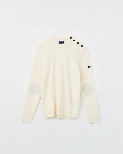 Pull Homme Laine Blanc - Boutique Officielle de la tour Eiffel