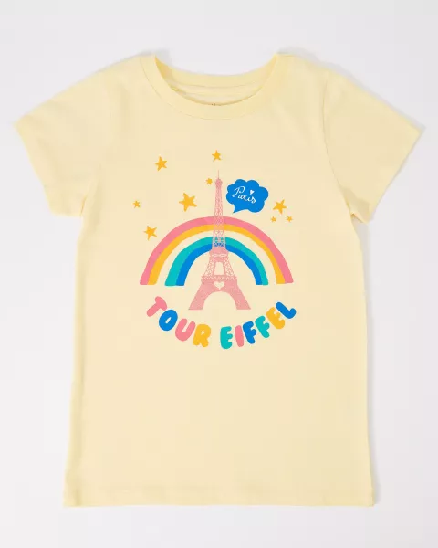 T-shirt enfant Arc En Ciel avec la tour Eiffel