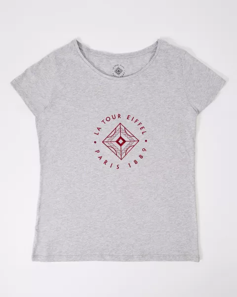Heather Grey Signature T-shirt - Official Eiffel Tower Store