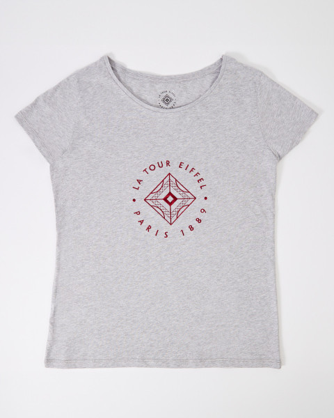 T-shirt Signature Gris Chiné - Boutique officielle de la tour Eiffel